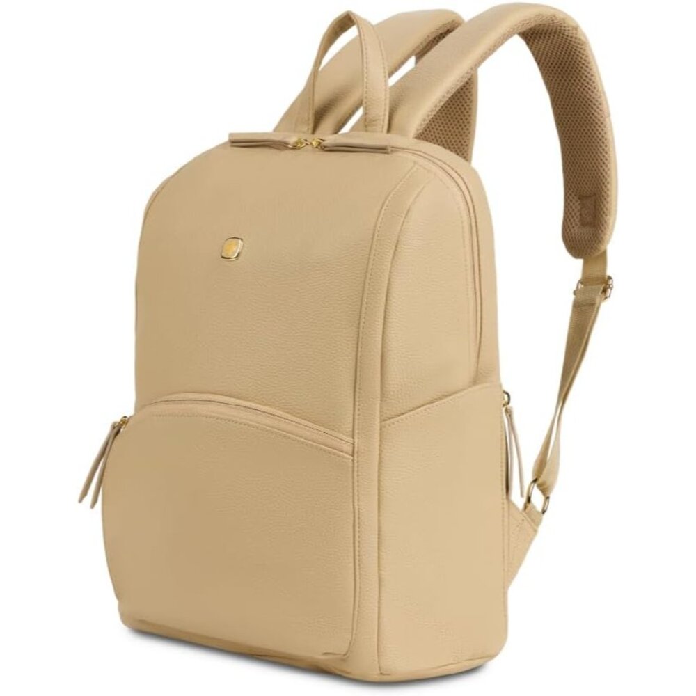 Serenity Luxe 13-Inch Women's Laptop Backpack In Taupe - Elegant & Functional